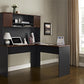 Amara L-Shaped Desk with Wire Management Grommet - Cherry