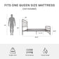 Wallace Spindle Metal Bed with Elegant Curves and Slats - Bronze - Queen
