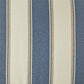 Reva Upholstered Club Accent Chair with Nail Head Trim - Blue Stripe