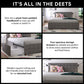 Elizabeth Upholstered Bed with Storage - Grey Linen - Full