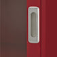 Aaron Lane Tall Bookcase with 2 Sliding Glass Doors - Red