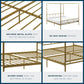 Marion Canopy Bed - Gold - King