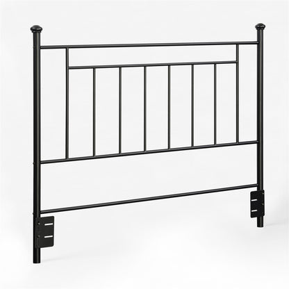 Provo Sturdy and Elegant Metal Headboard - Black