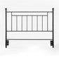 Provo Sturdy and Elegant Metal Headboard - Black