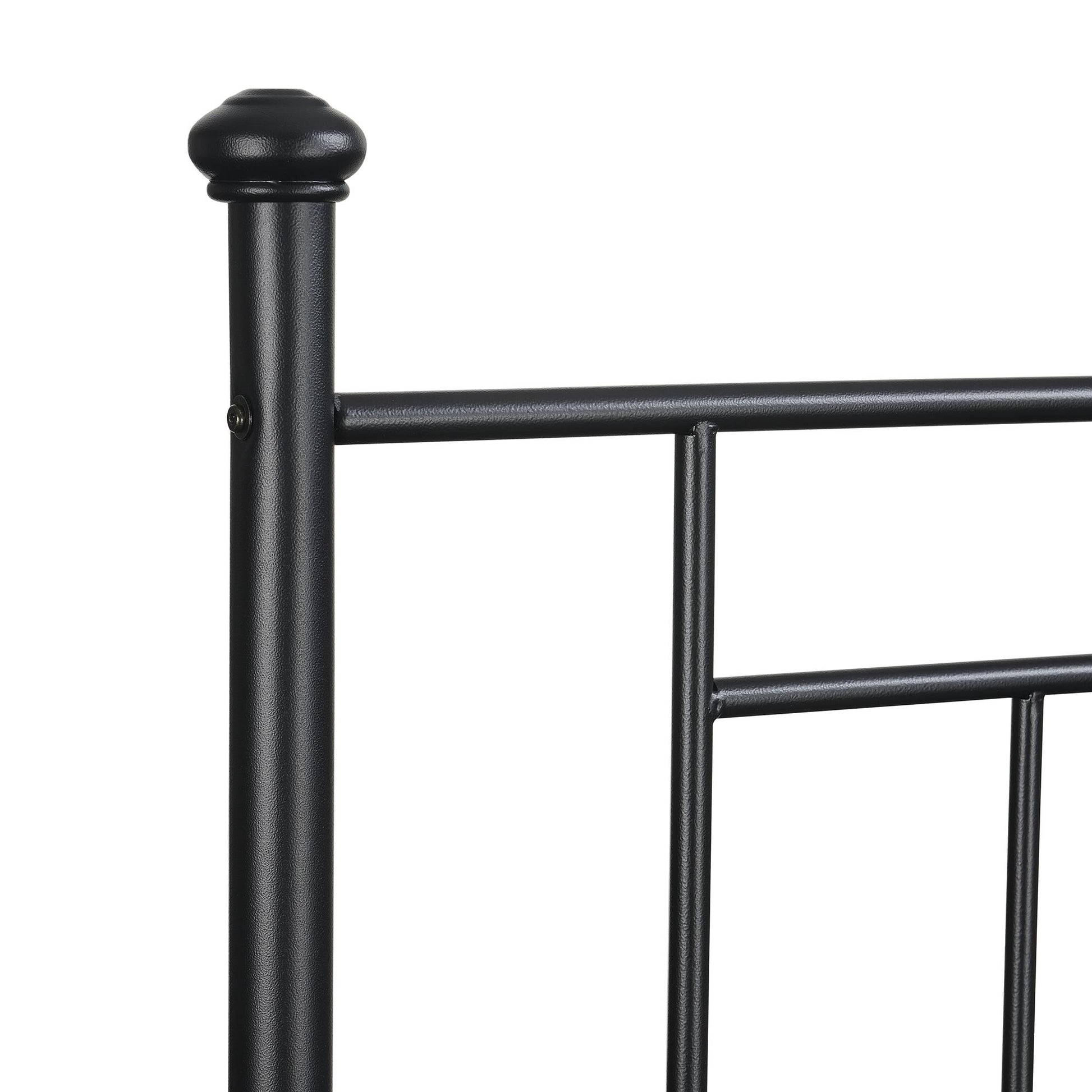 Provo Sturdy and Elegant Metal Headboard - Black