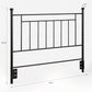 Provo Sturdy and Elegant Metal Headboard - Black