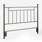 Provo Sturdy and Elegant Metal Headboard - Bronze