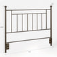 Provo Sturdy and Elegant Metal Headboard - Bronze