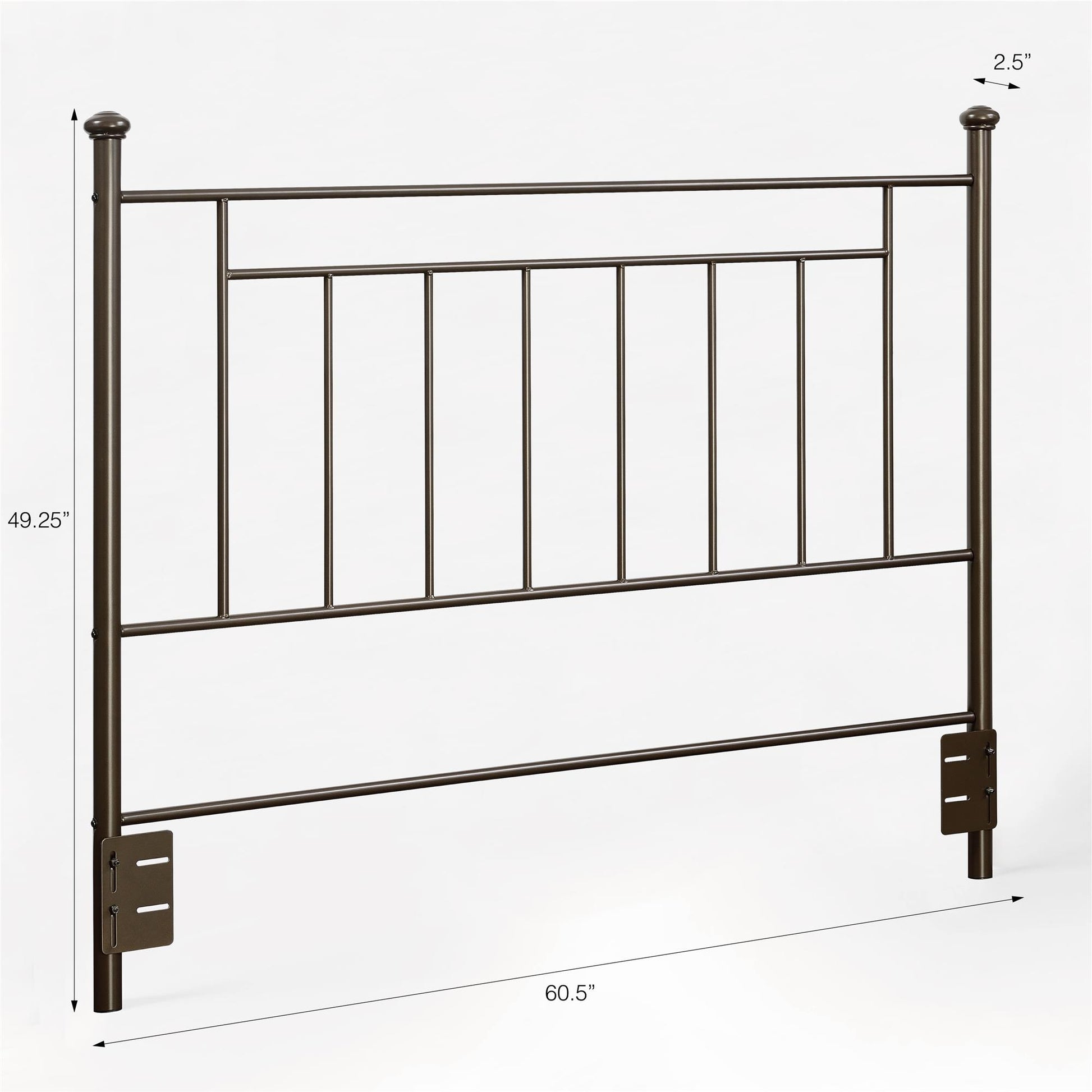 Provo Sturdy and Elegant Metal Headboard - Bronze