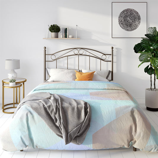 Winnie Adaptable Metal Headboard for Full/Queen Size Beds - Bronze