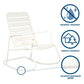Novogratz Poolside Gossip, Roberta Outdoor/Indoor Rocking Chair, White - White