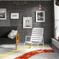Novogratz Poolside Gossip, Roberta Outdoor/Indoor Rocking Chair, White - White