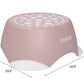 Kids One-Step Step Stool, Set of 2 Lightweight and Non-Slip - Light Pink - 2-Pack