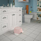 Kids One-Step Step Stool, Set of 2 Lightweight and Non-Slip - Light Pink - 2-Pack