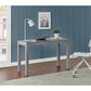Large Parsons Computer Desk with 2 Drawers - Gray