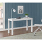 Large Parsons Computer Desk with 2 Drawers - White