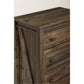 Farmington 4 Drawer Rustic Farmhouse Dresser with Linen Interiors - Rustic