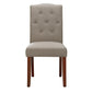 Better Homes and Gardens Parsons Upholstered Tufted Dining Chair, Taupe - Dark Taupe
