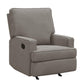 Baby Relax Salma Glider Rocker Recliner Chair, Taupe Chenille - Taupe