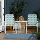 Novogratz Poolside Gossip, Priscilla Folding Chairs, 2-Pack, Aqua Haze - Aqua Haze - 2-Pack