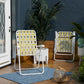 Novogratz Poolside Gossip, Priscilla Folding Chairs, 2-Pack, Yellow - Yellow - 2-Pack