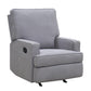 Baby Relax Salma Glider Rocker Recliner Chair, Gray Chenille - Gray