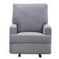 Baby Relax Salma Glider Rocker Recliner Chair, Gray Chenille - Gray