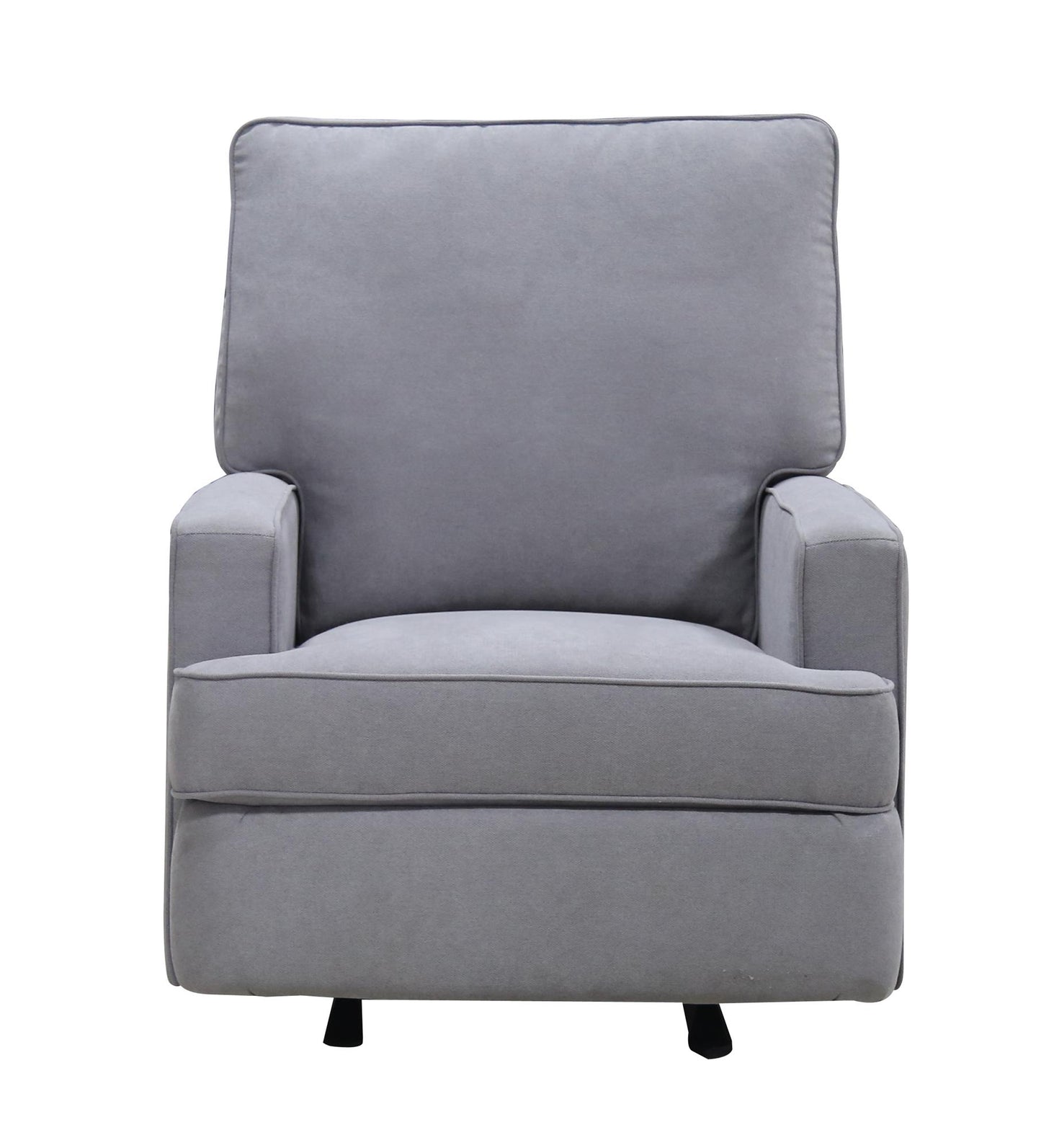 Baby Relax Salma Glider Rocker Recliner Chair, Gray Chenille - Gray