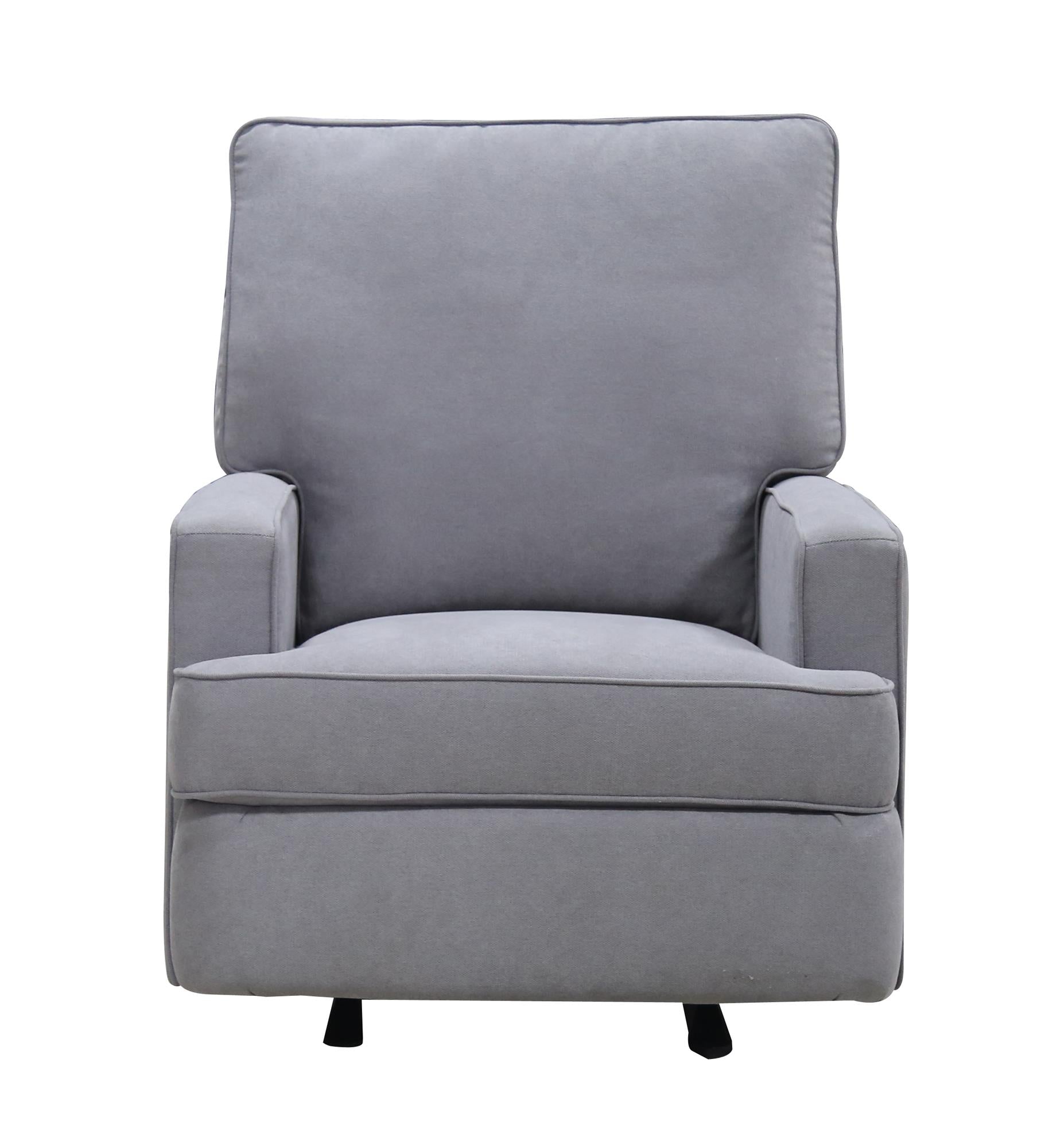 Baby Relax Salma Glider Rocker Recliner Chair, Gray Chenille - Gray