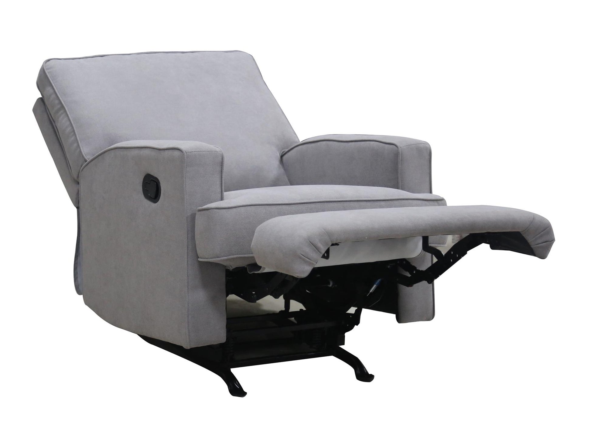 Baby Relax Salma Glider Rocker Recliner Chair, Gray Chenille - Gray