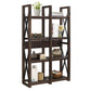Wildwood Wood Veneer Bookcase/Room Divider with 8 Shelves - Espresso