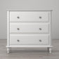 Rowan Valley Linden 3 Drawer Dresser with Wood Feet - White