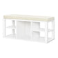 Parsons Multipurpose Storage Bench with Foam Cushion - White