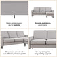 Winston Reversible Sofa Sectional - Light Gray