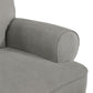 Tiana Swivel Glider Recliner Chair with Big Roll Arms and Pillowback - Gray