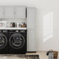 Kendall 16 Inch Multipurpose Storage Cabinet with 5 Shelves - Gray
