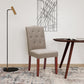 Better Homes and Gardens Parsons Upholstered Tufted Dining Chair, Taupe - Dark Taupe