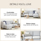 Winston Reversible Sofa Sectional - Light Gray