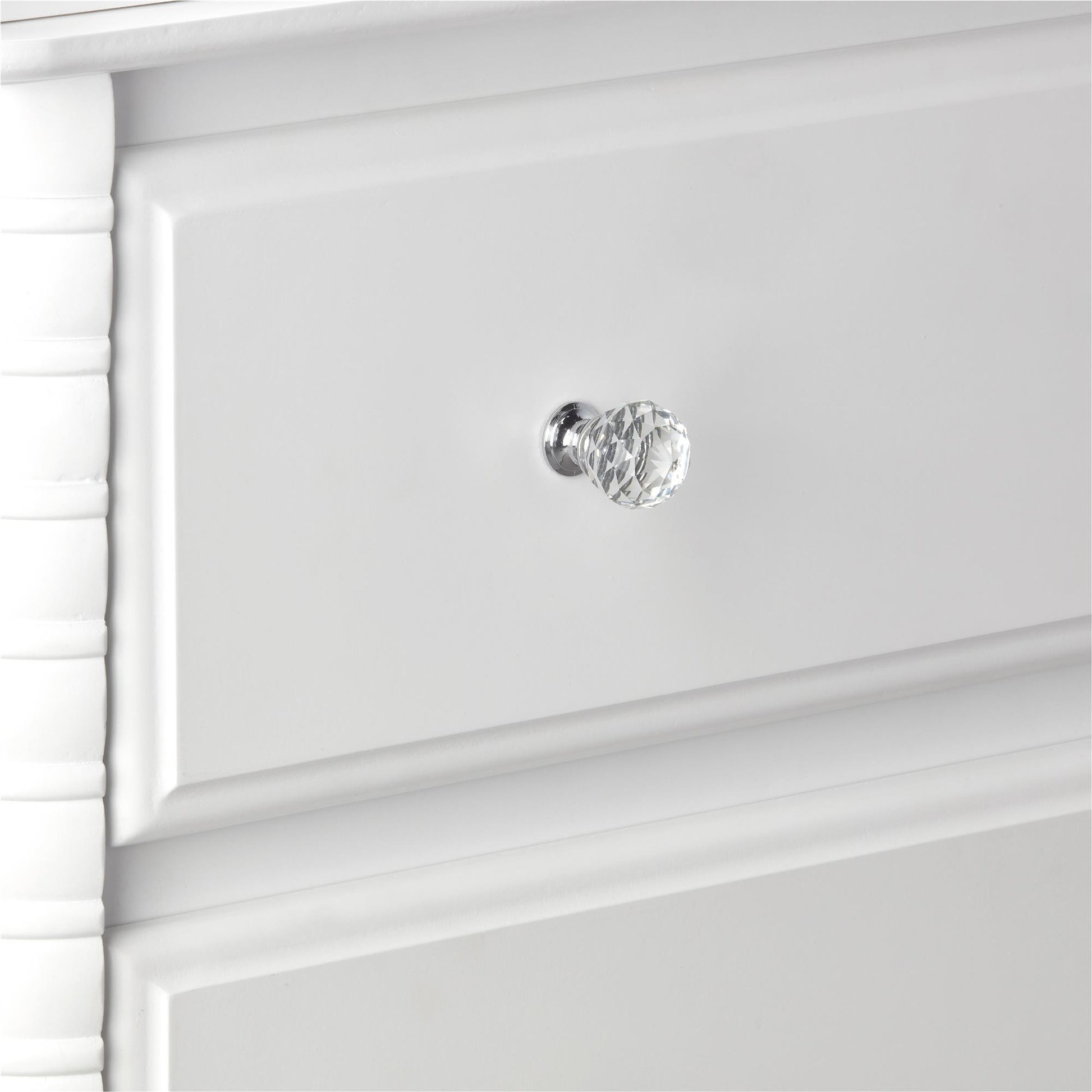 Rowan Valley Linden 3 Drawer Dresser with Wood Feet - White