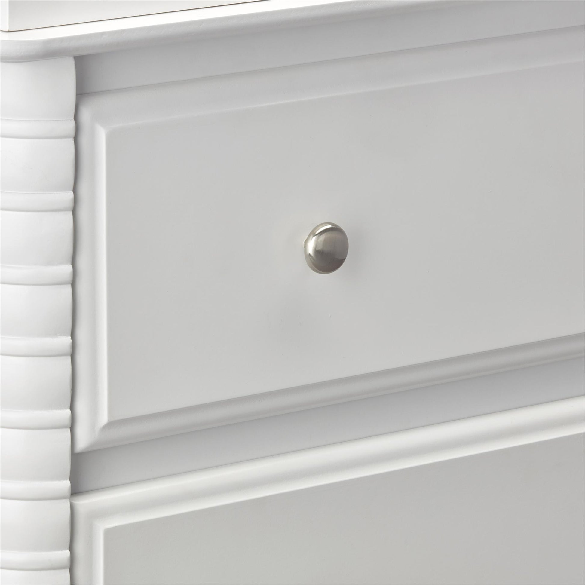 Rowan Valley Linden 3 Drawer Dresser with Wood Feet - White