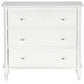 Rowan Valley Linden 3 Drawer Dresser with Wood Feet - White