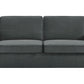 DHP Cooper Loveseat Sofa Sleeper with Full Memory Foam Mattress, Gray Velvet - Gray - Full