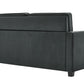 DHP Cooper Loveseat Sofa Sleeper with Full Memory Foam Mattress, Gray Velvet - Gray - Full