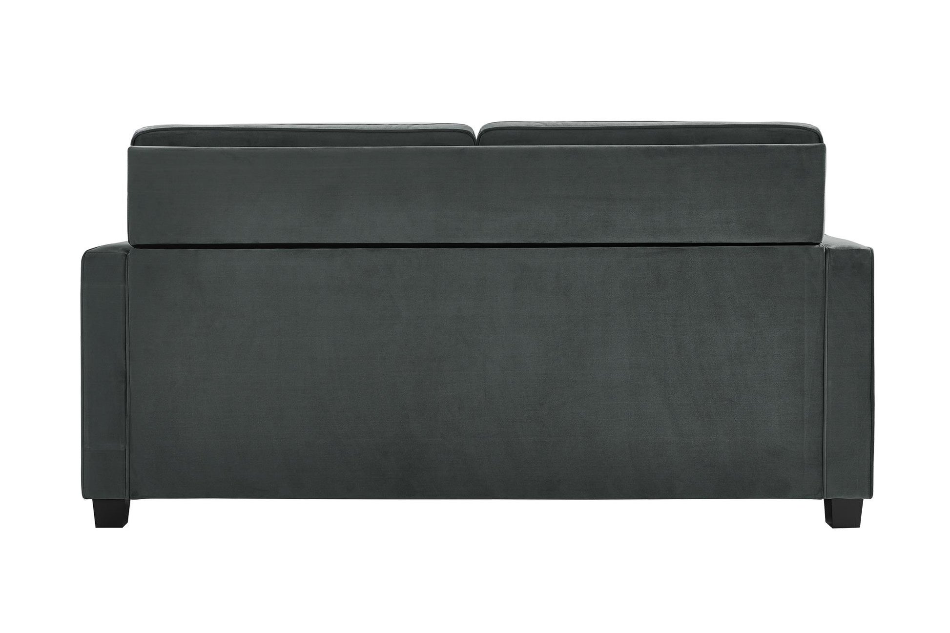 DHP Cooper Loveseat Sofa Sleeper with Full Memory Foam Mattress, Gray Velvet - Gray - Full