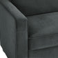 DHP Cooper Loveseat Sofa Sleeper with Full Memory Foam Mattress, Gray Velvet - Gray - Full