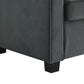 DHP Cooper Loveseat Sofa Sleeper with Full Memory Foam Mattress, Gray Velvet - Gray - Full