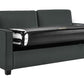 DHP Cooper Loveseat Sofa Sleeper with Full Memory Foam Mattress, Gray Velvet - Gray - Full