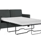 DHP Cooper Loveseat Sofa Sleeper with Full Memory Foam Mattress, Gray Velvet - Gray - Full