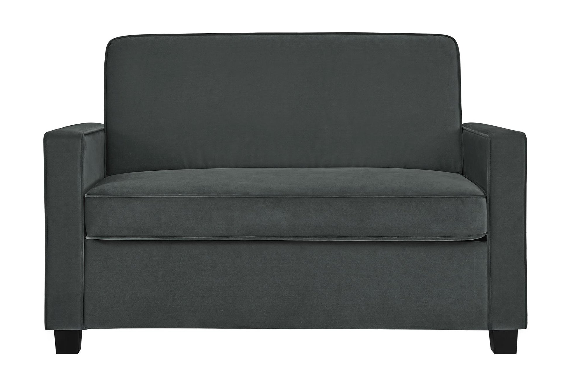 Casey Loveseat Sofa Sleeper with Memory Foam Pull-Out Mattress - Gray - Twin