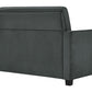 Casey Loveseat Sofa Sleeper with Memory Foam Pull-Out Mattress - Gray - Twin